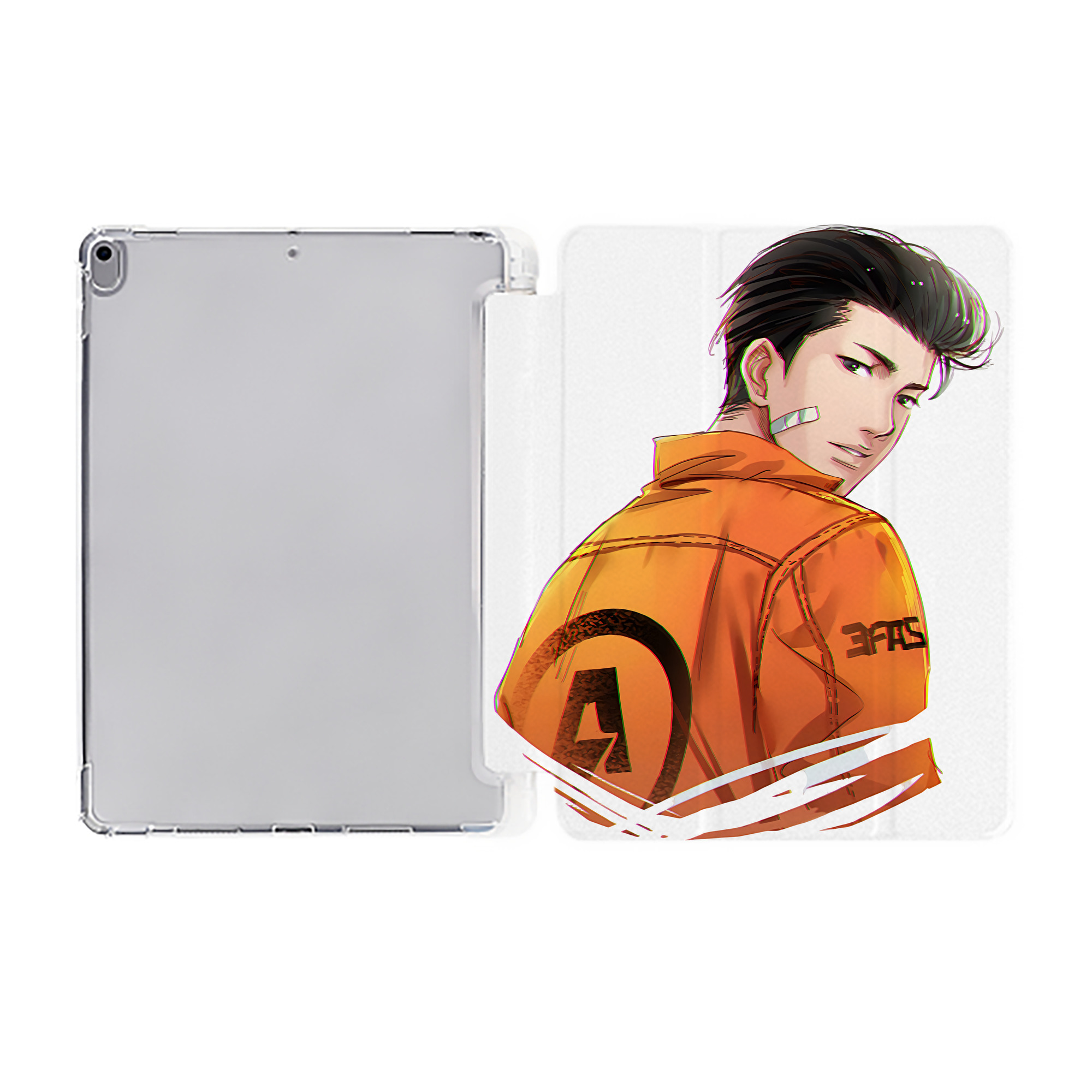 （画像用） SLAM DUNK／スラムダンク IPad ケース ペン収納付き 三つ折りスタンド PUレザー×シリコン 対応機種9.5/10.5/10.9インチ